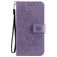 Mobigear Flowers OPPO A54 5G Hoesje Bookcase Portemonnee - Paars