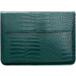 Mobigear Envelope Croco Laptop Sleeve 15 - 16 inch Laptop hoes - Groen