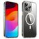 Valenta Trend iPhone 15 Pro MagSafe Hoesje Hardcase Backcover - Transparant / Wit