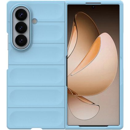 Mobigear Bumpy Samsung Galaxy Z Fold 8 Ultra Hoesje Flexibel TPU Backcover - Blauw