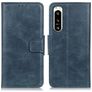Mobigear Classy Sony Xperia 5 IV Hoesje Bookcase Portemonnee - Blauw