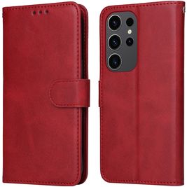 Mobigear Wallet Samsung Galaxy S24 Ultra Hoesje Bookcase Portemonnee - Rood