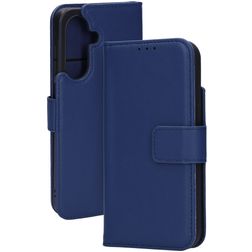 Mobiparts Samsung Galaxy A26 Hoesje Echt Leer Bookcase Portemonnee - Blauw