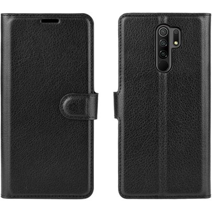 Mobigear Classic Xiaomi Redmi 9 Hoesje Bookcase Portemonnee - Zwart