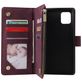 Mobigear Zipper Samsung Galaxy Note 10 Lite Hoesje Bookcase Portemonnee - Rood