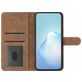 Mobigear Stitch iPhone 17 Pro Max Hoesje Bookcase Portemonnee - Grijs