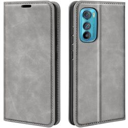 Mobigear Retro Slim Motorola Edge 30 Hoesje Bookcase Portemonnee - Grijs