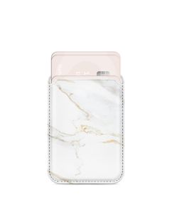 MIO Pasjeshouder - 3 Pasjes - MagSafe Compatible - White Marble