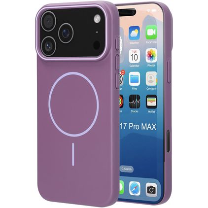 Mobiparts Slim Line iPhone 17 Pro Max MagSafe Hoesje Hardcase Backcover - Imperial Purple