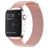 Mobigear Loop Milanese Apple Watch Bandje Magneetsluiting - 49/46/45/44 mm - Roze