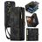 Caseme 008 iPhone 12 Hoesje Uitneembare 2in1 Bookcase Portemonnee - Zwart