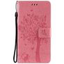 Mobigear Tree Samsung Galaxy S21 Hoesje Bookcase Portemonnee - Magenta