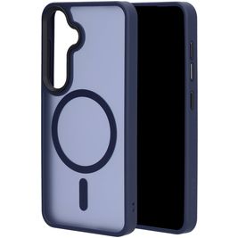 Mobiparts Hardcover Samsung Galaxy S25 MagSafe Hoesje Hardcase Backcover - Satin Blue