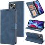 Mobigear Wallet iPhone 14 Hoesje Bookcase Portemonnee - Blauw