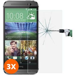Mobigear HTC One M9 Glazen Screenprotector - Case Friendly (3-Pack)