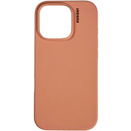 Nudient Base iPhone 16 Pro Siliconen Hoesje Backcover - Peach Orange Nudient Base iPhone 16 Pro Siliconen Hoesje Backcover - Peach Orange