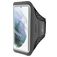 Mobiparts Comfort Fit Telefoonhouder Hardlopen Samsung Galaxy S21 Sport Hoesje Neopreen Sportarmband - Zwart
