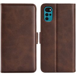 Mobigear Slim Magnet Motorola Moto G22 Hoesje Bookcase Portemonnee - Bruin