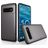 Mobigear Card Samsung Galaxy S10 Plus Hoesje Hardcase Backcover Shockproof met Pasjeshouder - Grijs