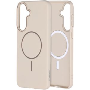 Mobiparts Slim Line Samsung Galaxy A37 MagSafe Hoesje Hardcase Backcover - Off White