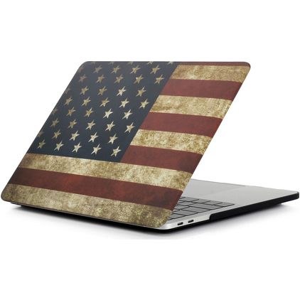 Mobigear Design MacBook Pro 16 Inch (2019-2020) Hoes Hardshell Laptopcover MacBook Case - US Flag - Model A2141