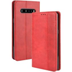 Mobigear Sensation LG V60 ThinQ Hoesje Bookcase Portemonnee - Rood