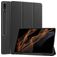 Mobigear Tri-Fold Gel Samsung Galaxy Tab S9 Ultra Hoes TPU,Kunstleer Bookcase + Stylus Houder - Zwart