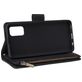 Mobigear Zipper Samsung Galaxy A41 Hoesje Bookcase Portemonnee - Zwart