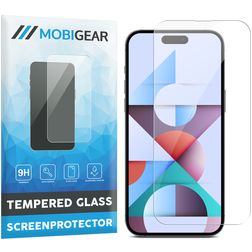 Mobigear iPhone 15 Pro Glazen Screenprotector - Case Friendly