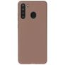 Mobigear Colors Samsung Galaxy A21 Hoesje Flexibel TPU Backcover - Bruin
