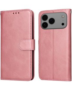 Mobigear Wallet iPhone 18 Pro Max Hoesje Bookcase Portemonnee - Roségoud
