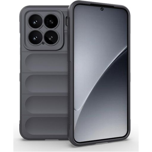Mobigear Bumpy Xiaomi 15 Hoesje Flexibel TPU Backcover - Grijs