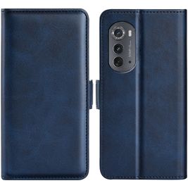 Mobigear Slim Magnet Motorola Edge (2022) Hoesje Bookcase Portemonnee - Donkerblauw