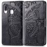 Mobigear Butterfly Samsung Galaxy A40 Hoesje Bookcase Portemonnee - Zwart