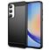 Mobigear Brushed Slim Samsung Galaxy A35 Hoesje Flexibel TPU Backcover - Zwart