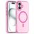Mobigear Shockproof iPhone 16 MagSafe Hoesje Flexibel TPU Backcover - Roze