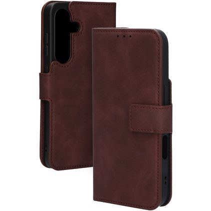 Mobiparts Classic Wallet Samsung Galaxy S25 MagSafe Hoesje Bookcase - Velvet Red