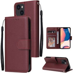 Mobigear Wallet iPhone 14 Hoesje Bookcase Portemonnee - Rood
