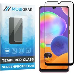 Mobigear Premium Samsung Galaxy A31 Glazen Screenprotector - Case Friendly - Zwart