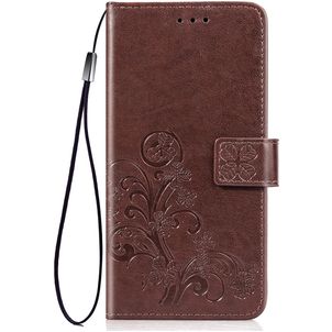 Mobigear Clover Huawei P40 Pro Hoesje Bookcase Portemonnee - Bruin
