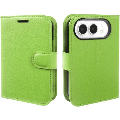Mobigear Classic iPhone Duo Hoesje Bookcase Portemonnee - Groen