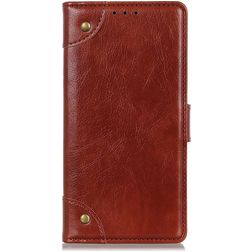 Mobigear Ranch Motorola Moto G100 Hoesje Bookcase Portemonnee - Bruin