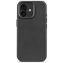 Decoded iPhone 17 Hoesje Echt Leer Backcover Shockproof - Zwart