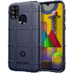 Mobigear Rugged Shield Xiaomi Redmi 9C Hoesje Flexibel TPU Backcover Shockproof - Blauw