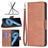 Mobigear Excellent OPPO A96 Hoesje Bookcase Portemonnee - Bruin