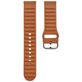 Mobigear Bumpy Siliconen Smartwatch Bandje Gespsluiting - Universeel 20 mm aansluiting - Bruin
