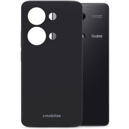 Mobilize Rubber Gelly POCO M6 Pro Hoesje Flexibel TPU Backcover - Matt Black