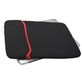 Mobigear Two Way Neopreen Laptop Sleeve 15.4 inch Laptop hoes - Zwart / Rood
