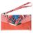 Mobilize Gelly Velvet iPhone XS Hoesje Uitneembare 2in1 Clutch - Coral Snake