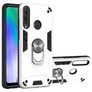 Mobigear Armor Ring Huawei Y6p Hoesje Hardcase Backcover Shockproof met Ringhouder - Zilver